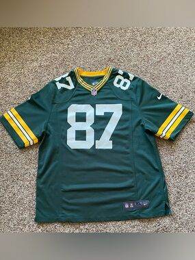 Nike On Field Green Bay Packers Jordy Nelson Football Jersey